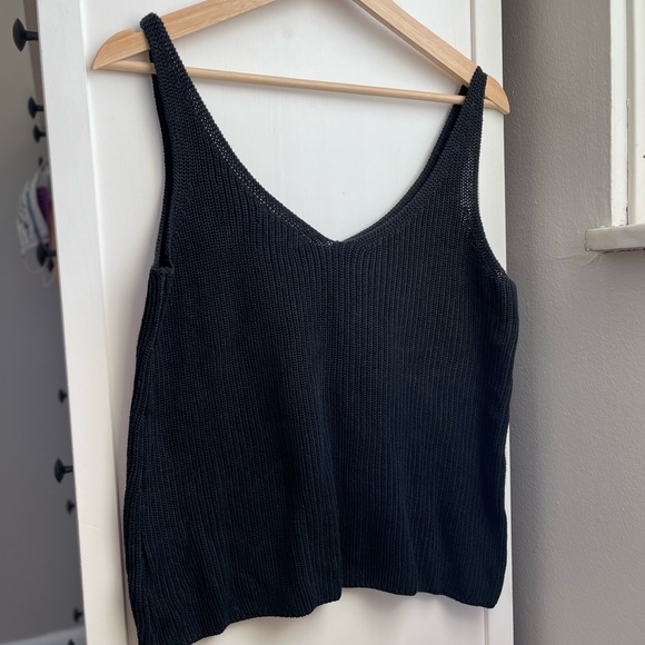 Amazon The Drop Black Knit Tank! Sweater Tank Oversized - Picture 5 of 6